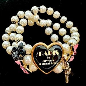 Betsy Johnson Paris bracelet pre owned